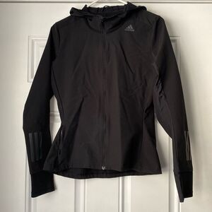 Adidas Black Response Full Zip Lightweight Jacket Size Small
